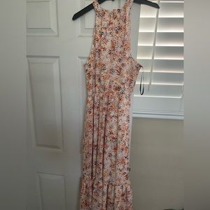 Women’s long flower print maxi summer dress. Sz 12